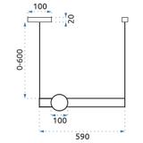 LED-takpendel APP478-CP Vit