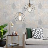 Hängande lampa APP1131-1CP svart-guld