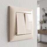 Marco simple para enchufes OSTE JNH013-1F Beige