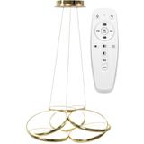 Modern taklampa LED + FJÄRRKONTROLL APP794-CP Flat Guld