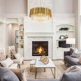Kristalltaklampa APP601-C Guld
