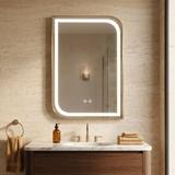 LED-VÄGGSPEGEL ZONE 80X60 GOLD BRUSH