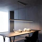Hängande LED-taklampa APP1447-CP Svart 80 cm