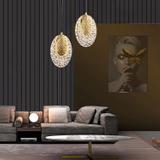 HÄNGANDE KRISTALLAMPA LED G088-1CP Guld