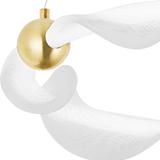 HÄNGANDE LED-LAMPA G010-CP VIT/GULD