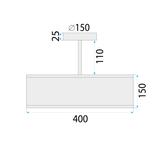 HÄNGENDE TAKLAMPA Black APP1581-3C