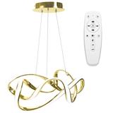 Modern taklamp LED + FJÄRRKONTROLL EVE APP821-CP Guld