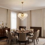 Kristall-pendellampa SWE083-CP 40cm GOLD