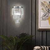 Kristallvägglampa APP1536-1W Krom