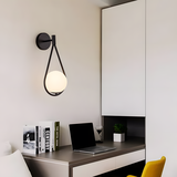 Vägglampa G093-1W Svart Vit