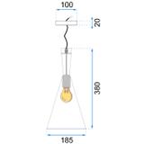 Lampa sufitowa COSTA B Czarna