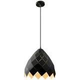 Metallisk hängande taklampa APP338-1CP svart