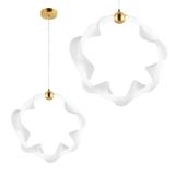 HÄNGLAMPA LED G014-1CP VIT/GULD