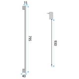 VÄGGLAMPA LED LHJ063-W 80 cm SVART
