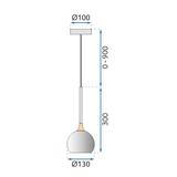 TAKLAMPA HÄNGANDE LED G086-1CP Guld