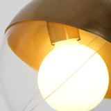 Glaspendellampa taklampa kula APP638-1CP guld