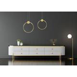 HÄNGANDE LED TAKLAMPA APP1393-CP GULD 30 cm