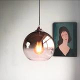 Glaspendellampa APP313-1CP Roséguld