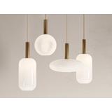 Hängande Lampa Glasrör Opal APP667-1CP Guld