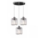 Kristalltaklampa APP510-3CPR Silver