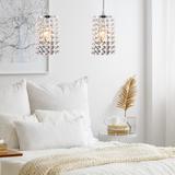 Taklampa Kristall APP730-1CP Silver