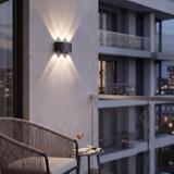Homlokzati fali lámpa LED JNH040-6G Black