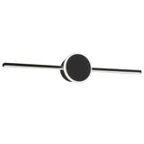 BADRUMSVÄGGLAMPA LED ROUND BLACK 80CM APP850-1W