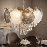 Kristall-pendellampa SWE083-CP 40cm GOLD