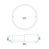 Takplafond Lampa APP1931-C 40cm WOOD
