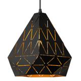 TAKPLAN GEOMETRISK TAKLAMPA TRIANGEL APP252-1CP SVART