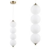 LED taklampa pendel LHJ118-4CP borstat guld