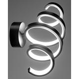 VÄGGLAMPA LED-VÄGGLAMPA SPRING APP826-W Svart MATT