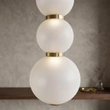 LED taklampa pendel LHJ113-3CP borstat guld