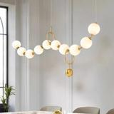 TAKLAMPA HÄNGANDE LED APP1444-10CP Guld
