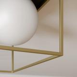 Taklampa plafond APP1166-1C Guld Vit