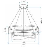 HÄNGANDE TAKLAMPA G146-2CP GOLD