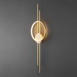 VÄGGLAMPA LED APP1781-W BORSTAD GULD