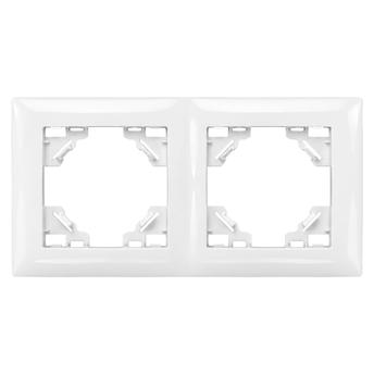 Ramă dublă pentru prize OSTE JNH014-2F White