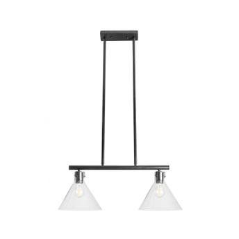 LAMPA SUFITOWA SZKLANA METALOWA APP317-2CP