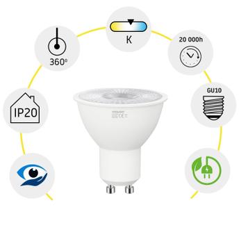 Żarówka LED RSL045 GU10 7W Cold