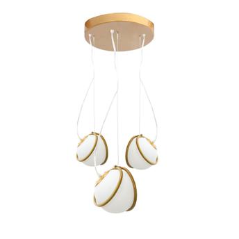 Lamp APP1090-3 CP GOLD WHITE