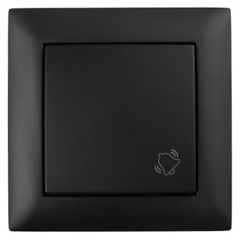 Doorbell Push Button with Frame OSTE JNH008-W BLACK