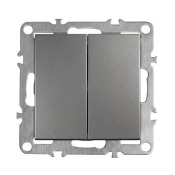 Double Switch OSTE JNH007-W GREY