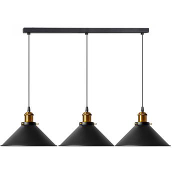 LAMPA SUFITOWA WISZĄCA PORTO APP017-3CP Czarna