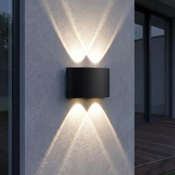 Homlokzati fali lámpa LED JNH039-4G Black
