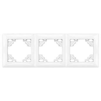 Ramă triplă pentru prize OSTE JNH015-3F White
