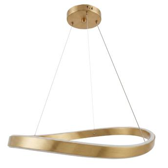 ВИСЯЩА ТАВАННА ЛАМПА SWE069-CP 80cm BRUSH GOLD