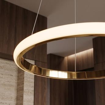 Lampa wisząca LHJ001-CP 40 cm GOLD