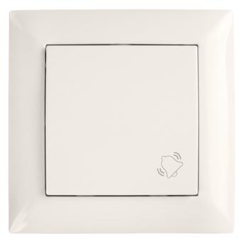 Doorbell Push Button with Frame OSTE JNH008-W BEIGE