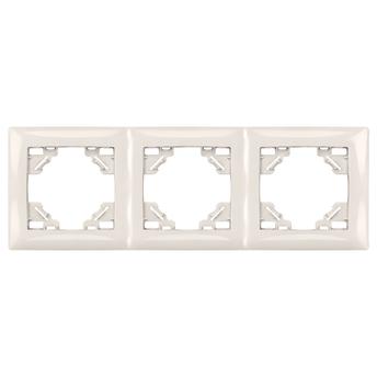 Ramă triplă pentru prize OSTE JNH015-3F Beige